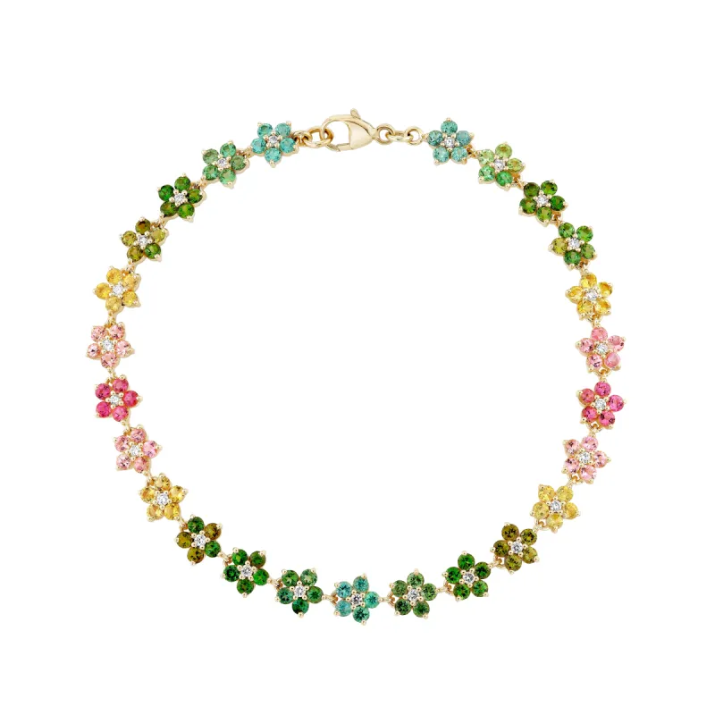 Tourmaline and Diamond Aurora Bracelet sold by Ariel Gordon Jewelry