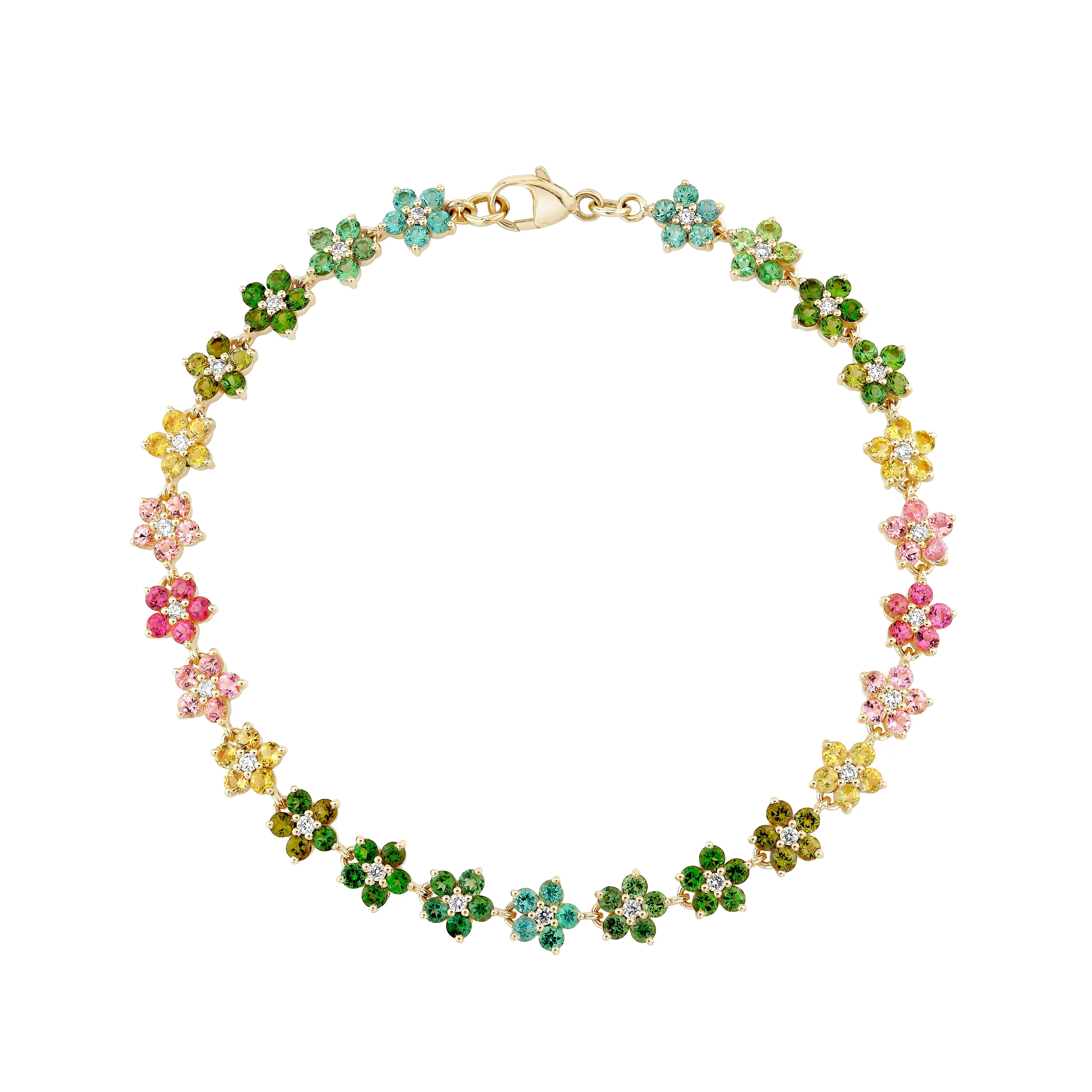 Tourmaline and Diamond Aurora Bracelet sold by Ariel Gordon Jewelry