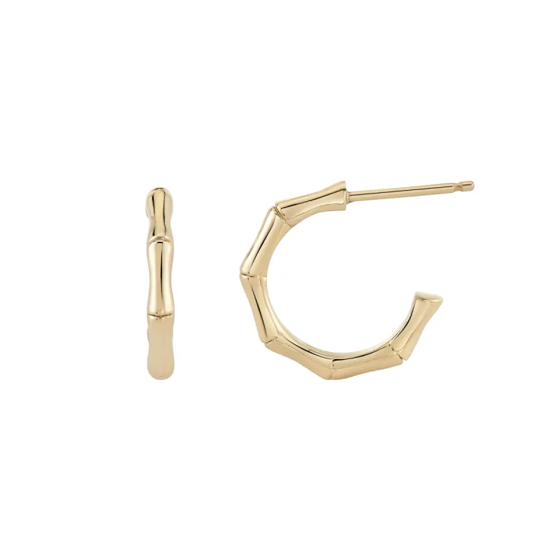 Bamboo Hoops sold by Ariel Gordon Jewelry