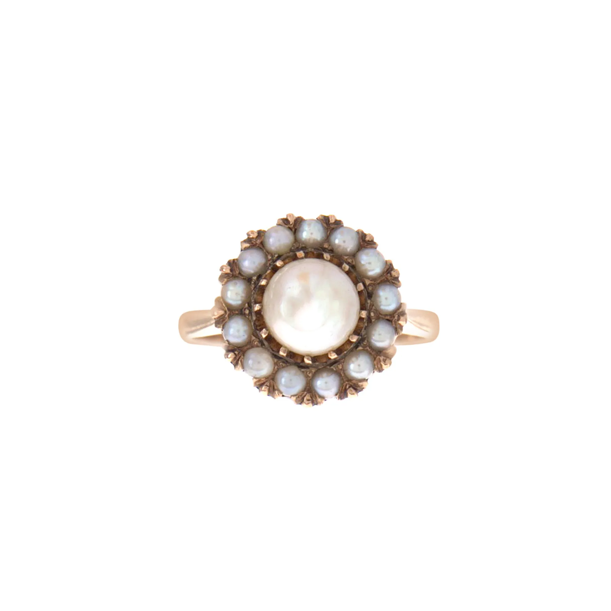 Victorian Pearl Cluster Ring sold by Ariel Gordon Jewelry