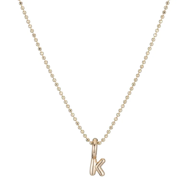 Mini Helium Initial Charm sold by Ariel Gordon Jewelry
