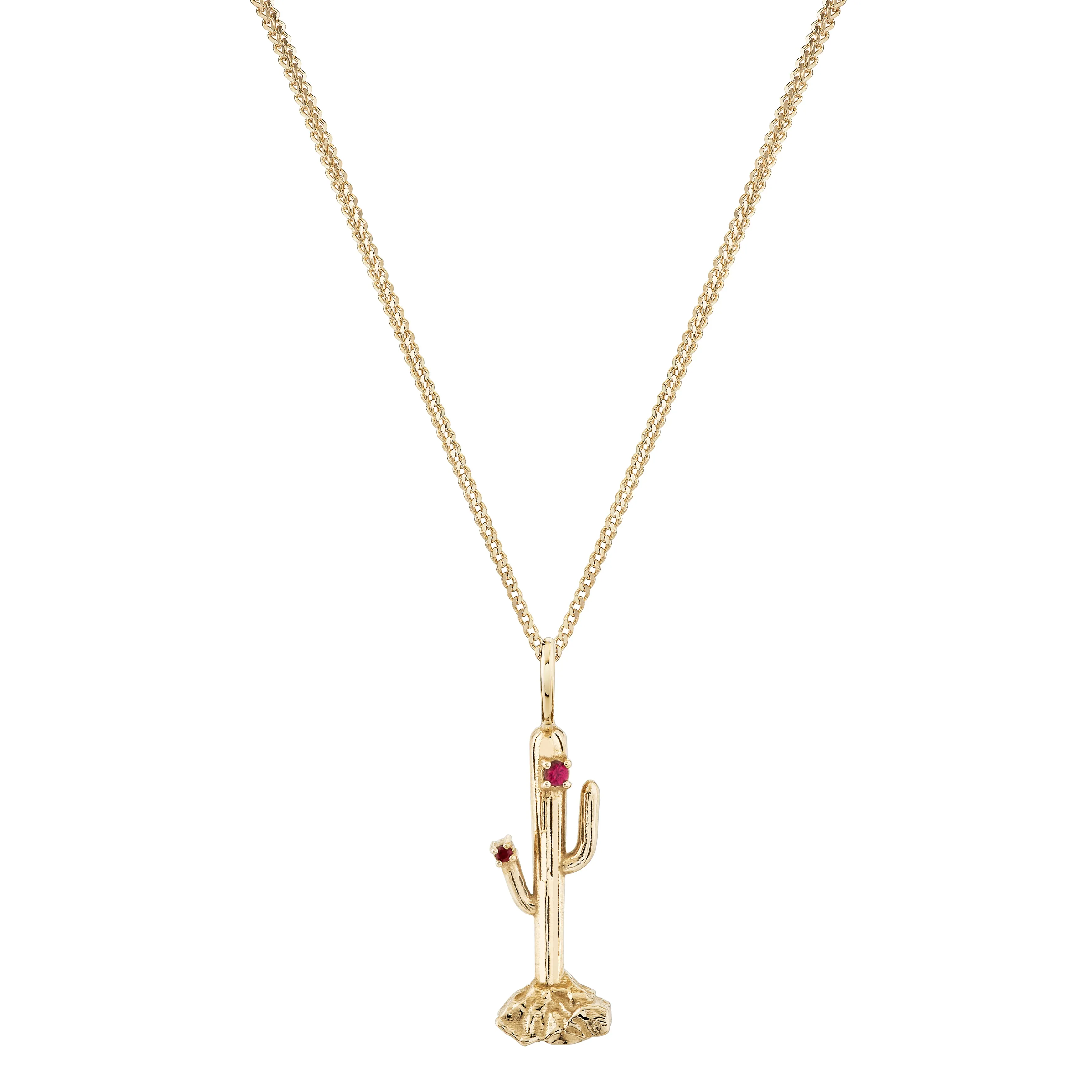 Ruby Blossom Cactus Charm sold by Ariel Gordon Jewelry