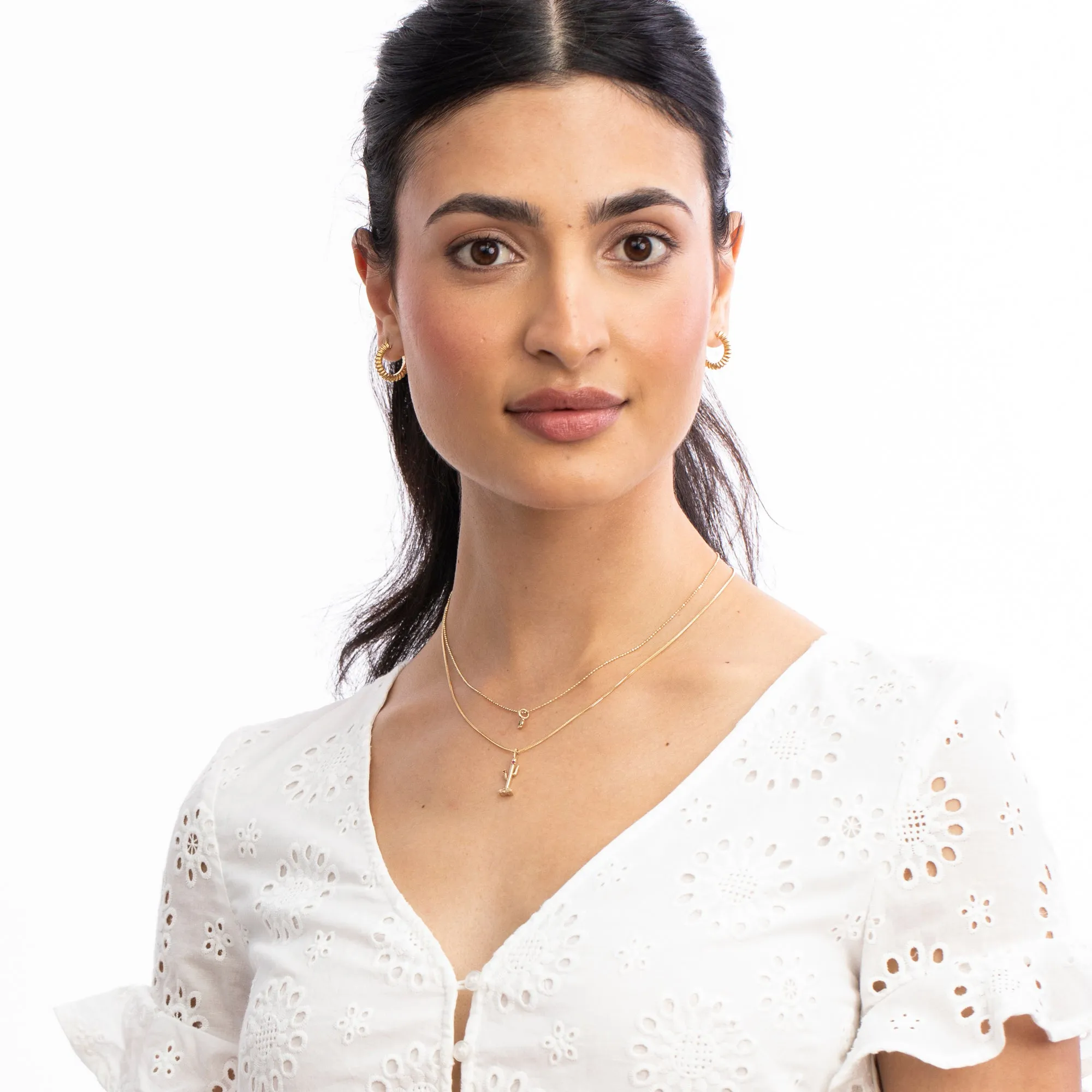 Ruby Blossom Cactus Charm sold by Ariel Gordon Jewelry product image thumbnail 2