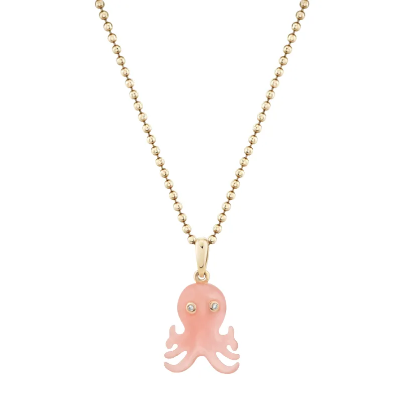 Diamond and Opal Octopus Pendant sold by Ariel Gordon Jewelry
