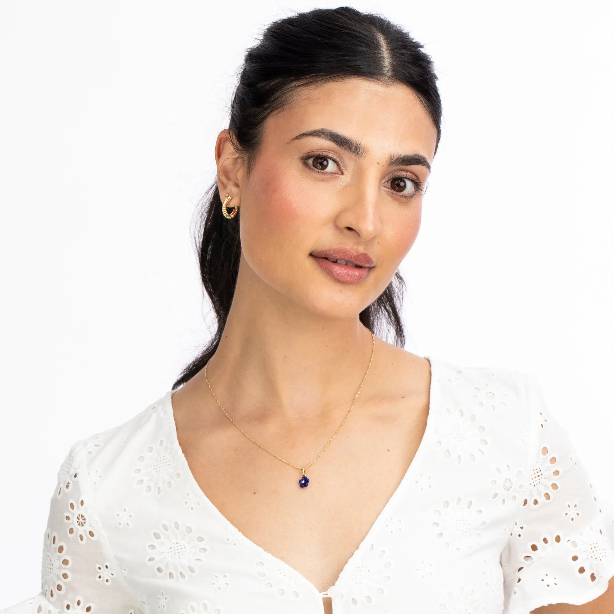 Diamond Blossom Lapis Lazuli Charm sold by Ariel Gordon Jewelry product image thumbnail 3