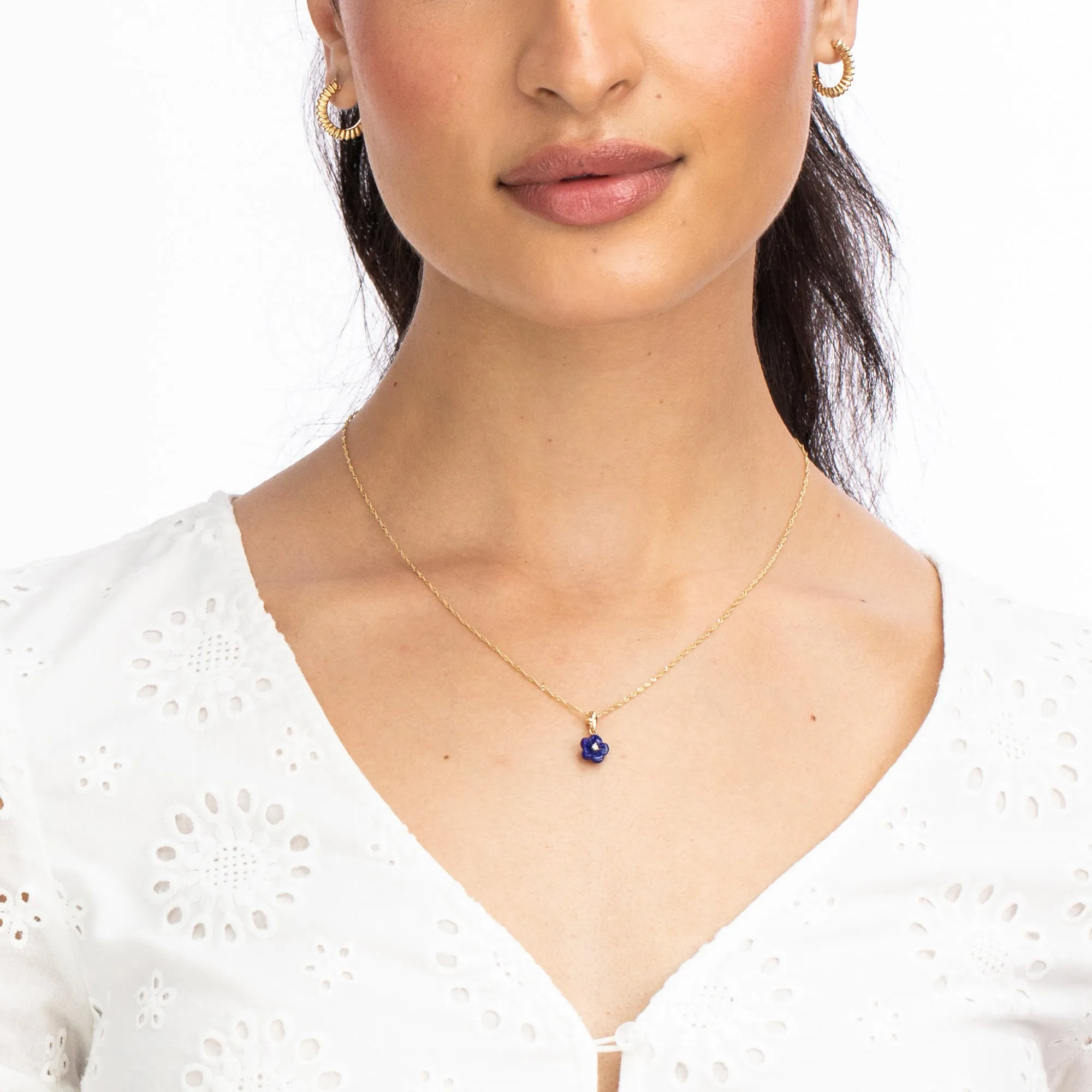 Diamond Blossom Lapis Lazuli Charm sold by Ariel Gordon Jewelry product image thumbnail 4