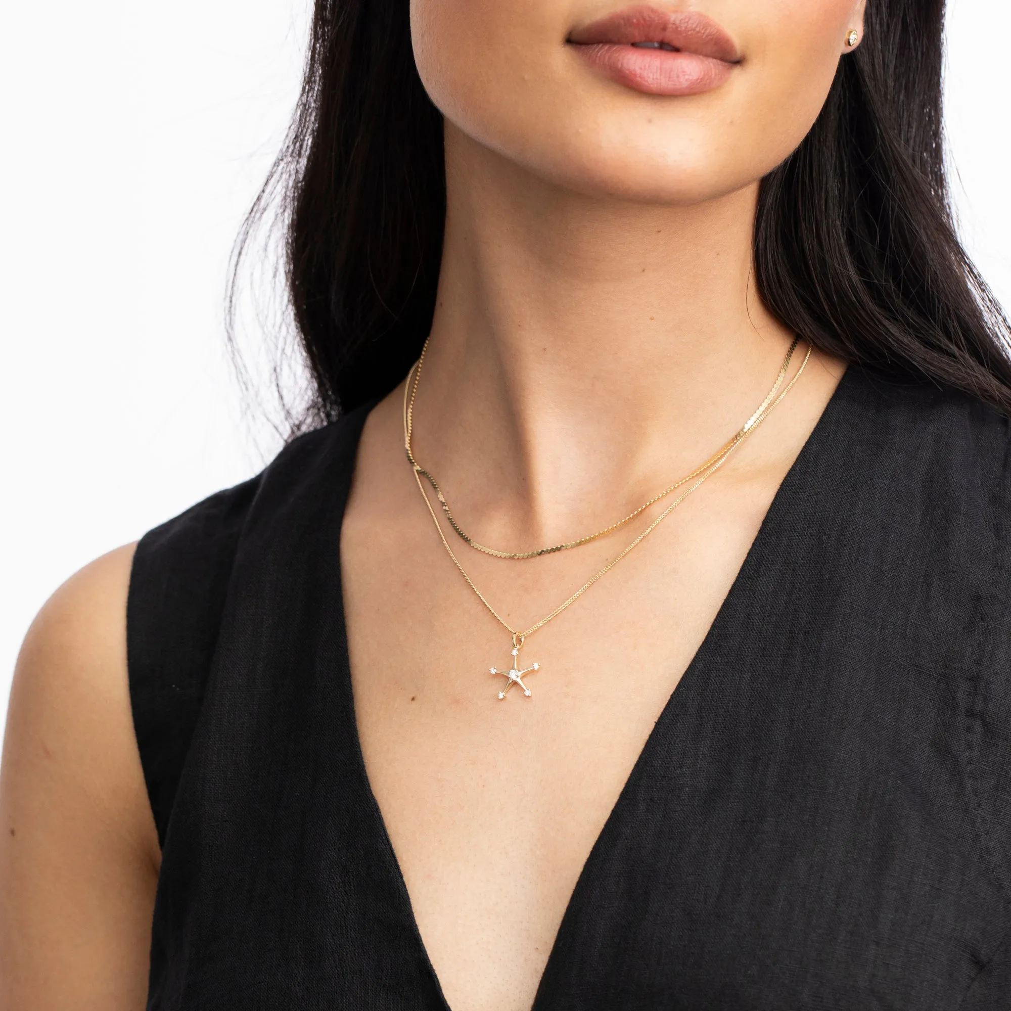 North Star Diamond Pendant sold by Ariel Gordon Jewelry product image thumbnail 2