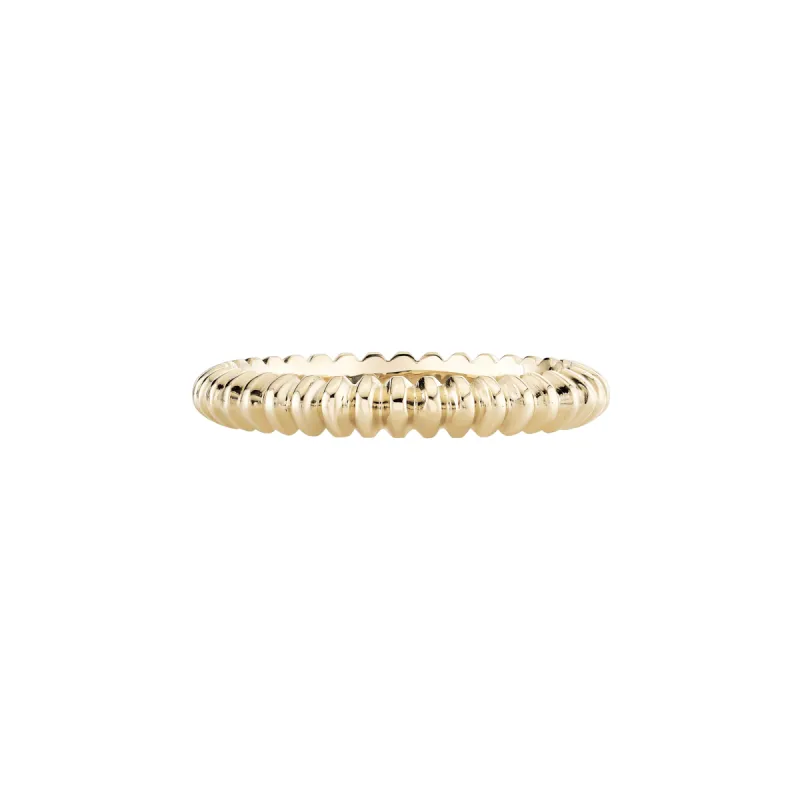Ridged Knife Edge Eternity Ring sold by Ariel Gordon Jewelry