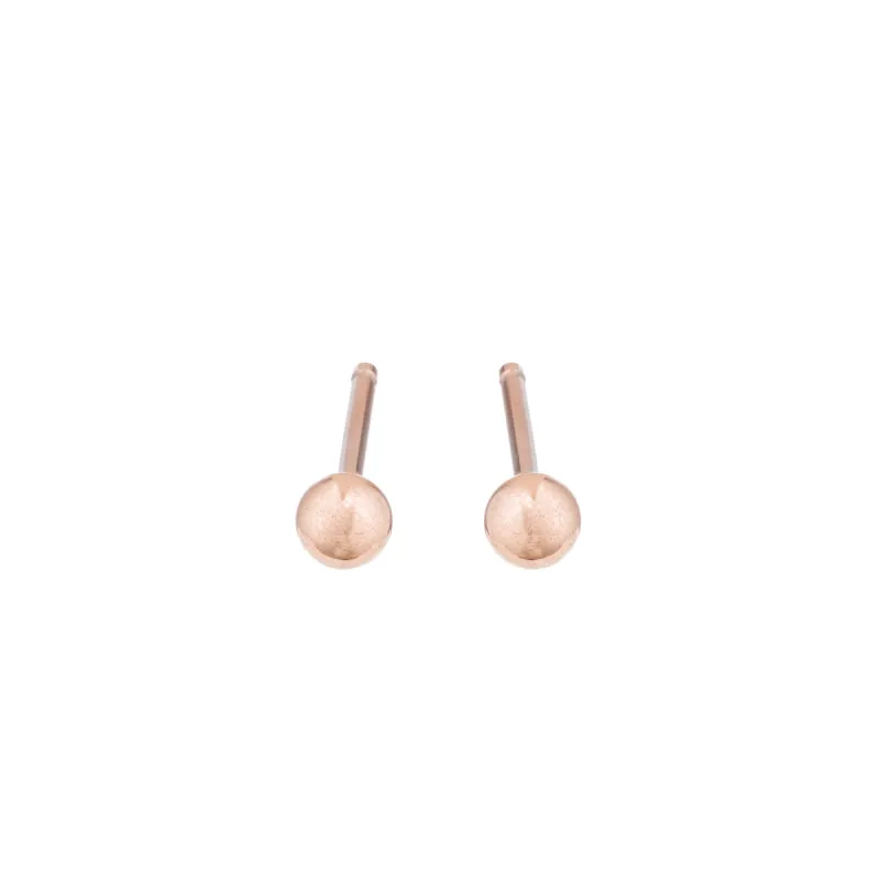Mini Gold Dust Studs - Rose Gold sold by Ariel Gordon Jewelry