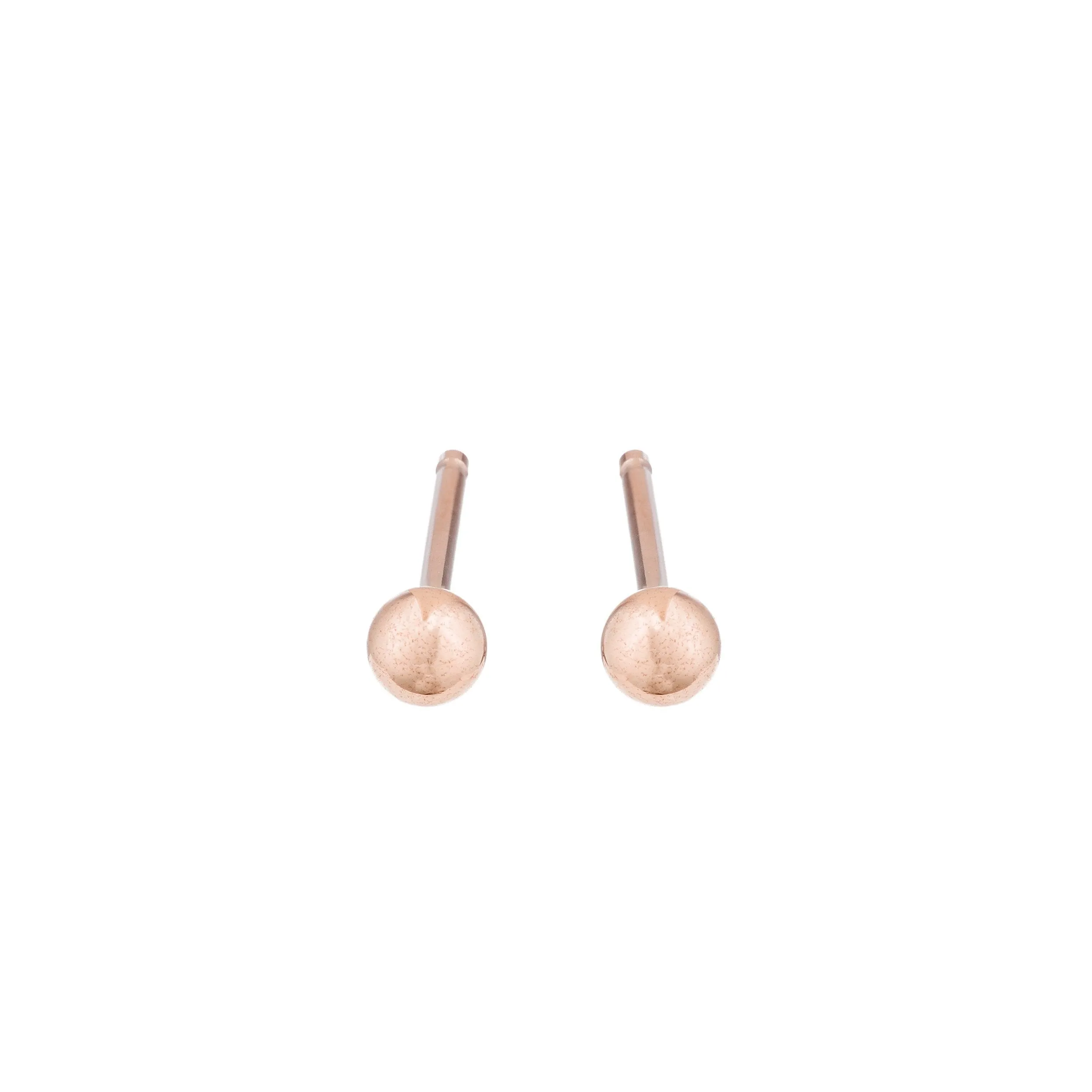 Mini Gold Dust Studs - Rose Gold sold by Ariel Gordon Jewelry