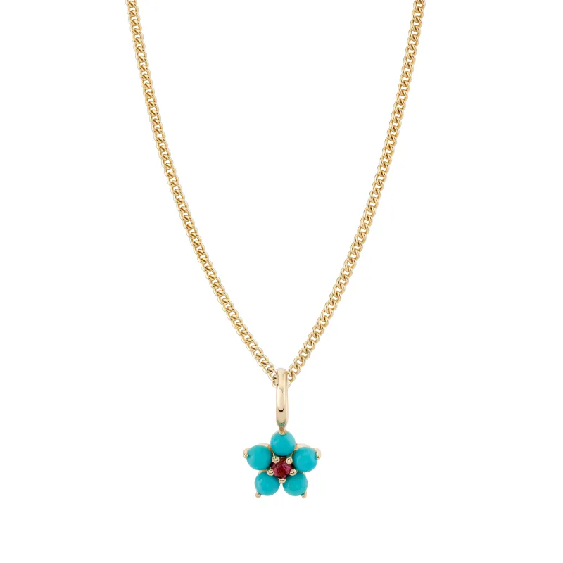 Turquoise and Tourmaline Aurora Charm sold by Ariel Gordon Jewelry