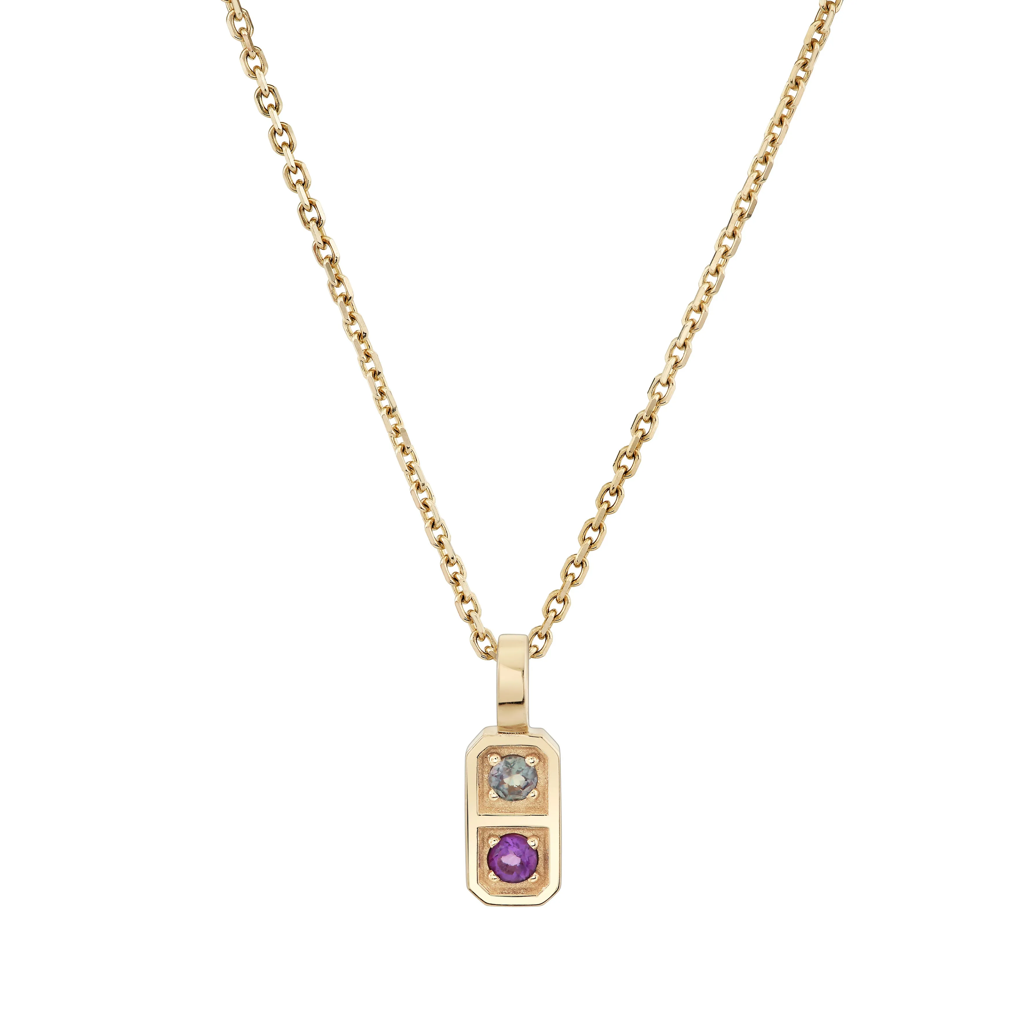 Two Birthstone Tablet Pendant sold by Ariel Gordon Jewelry product image thumbnail 4