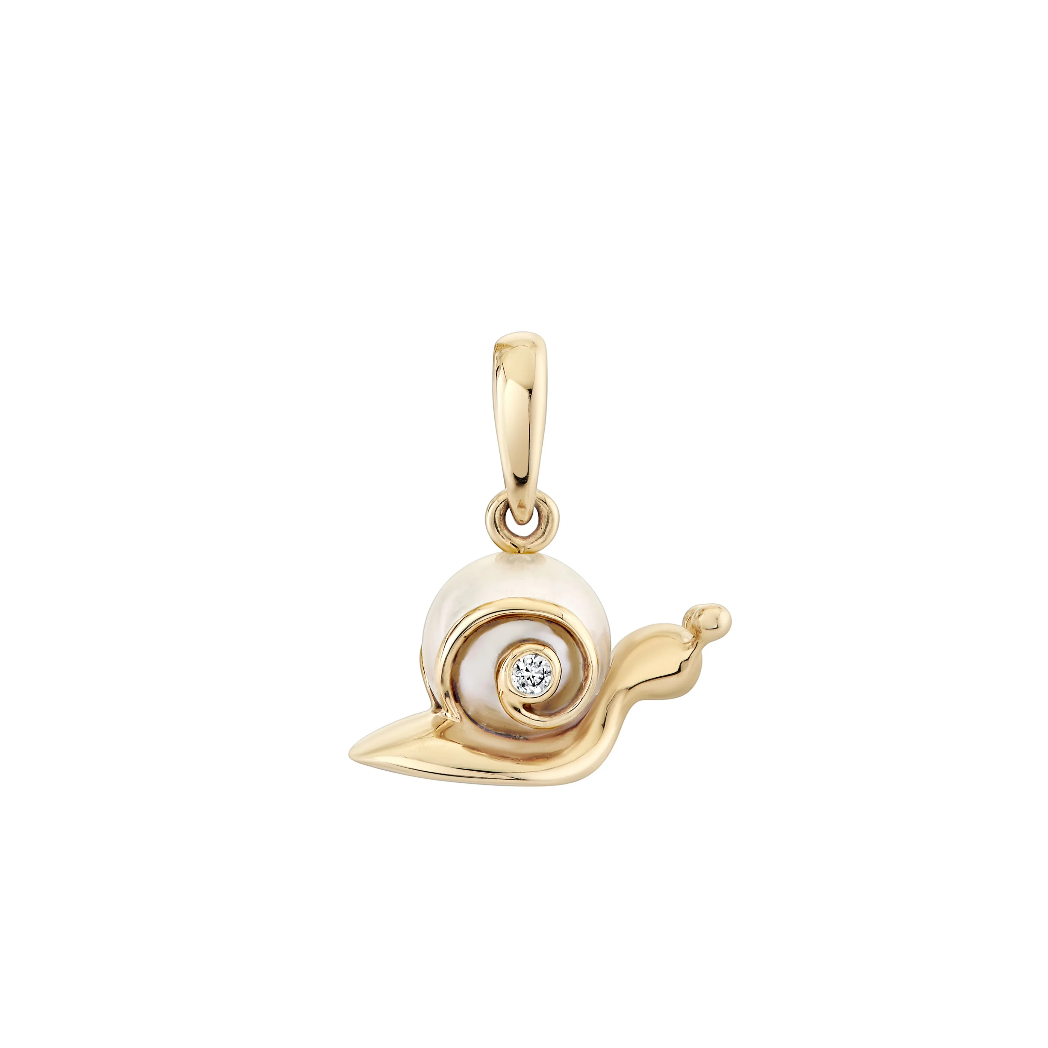 Petite Pearl Snail Charm sold by Ariel Gordon Jewelry product image thumbnail 2