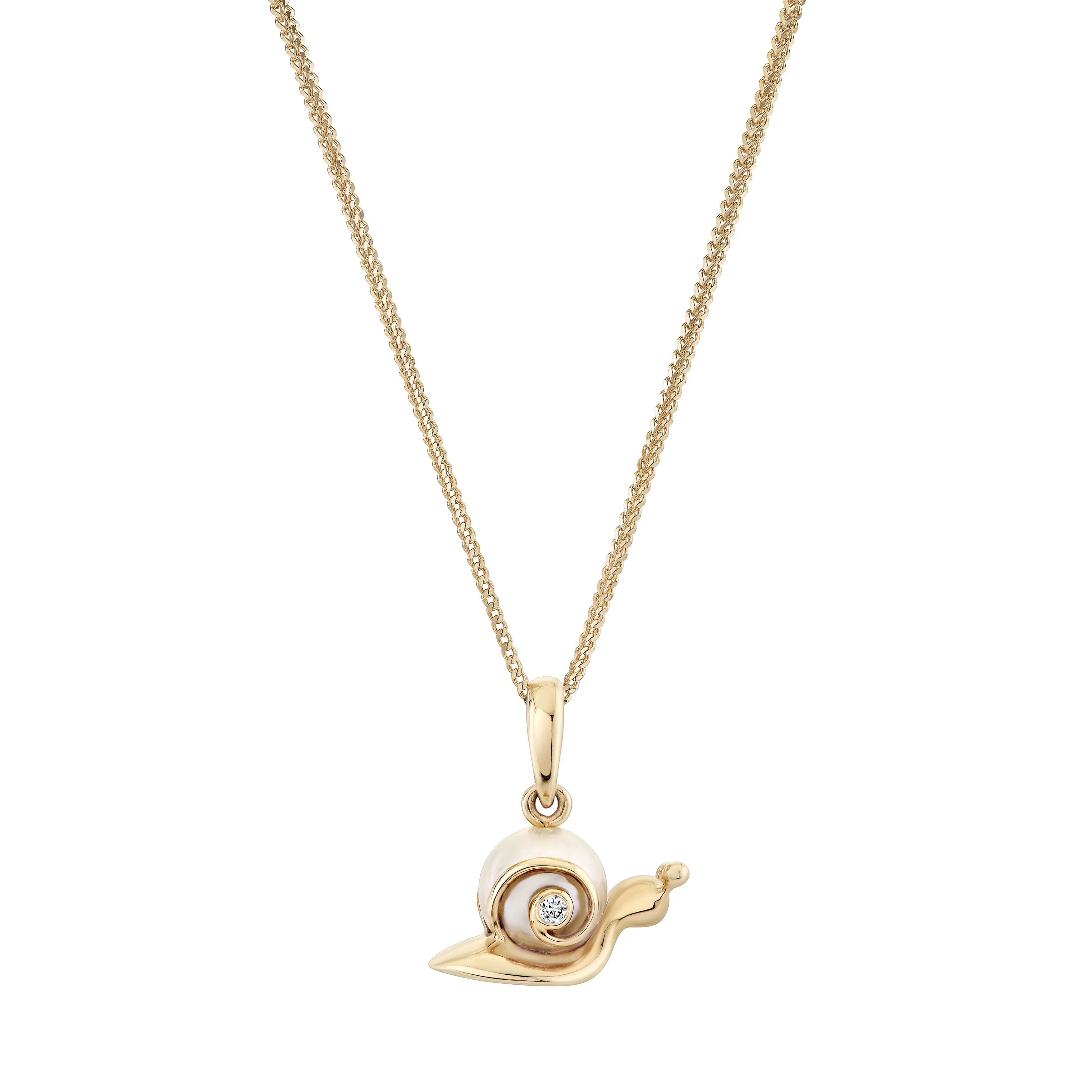 Petite Pearl Snail Charm sold by Ariel Gordon Jewelry