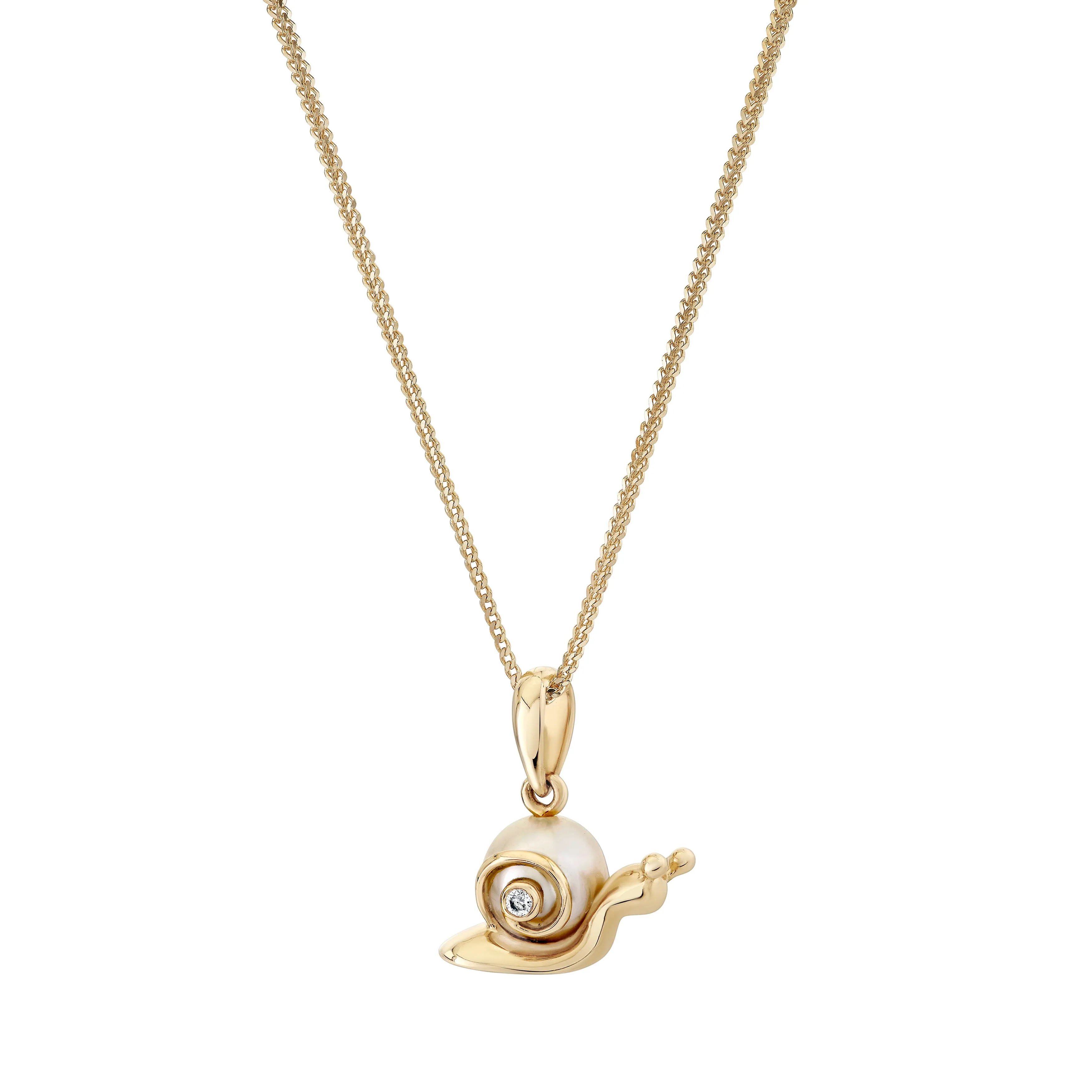 Petite Pearl Snail Charm sold by Ariel Gordon Jewelry product image thumbnail 3