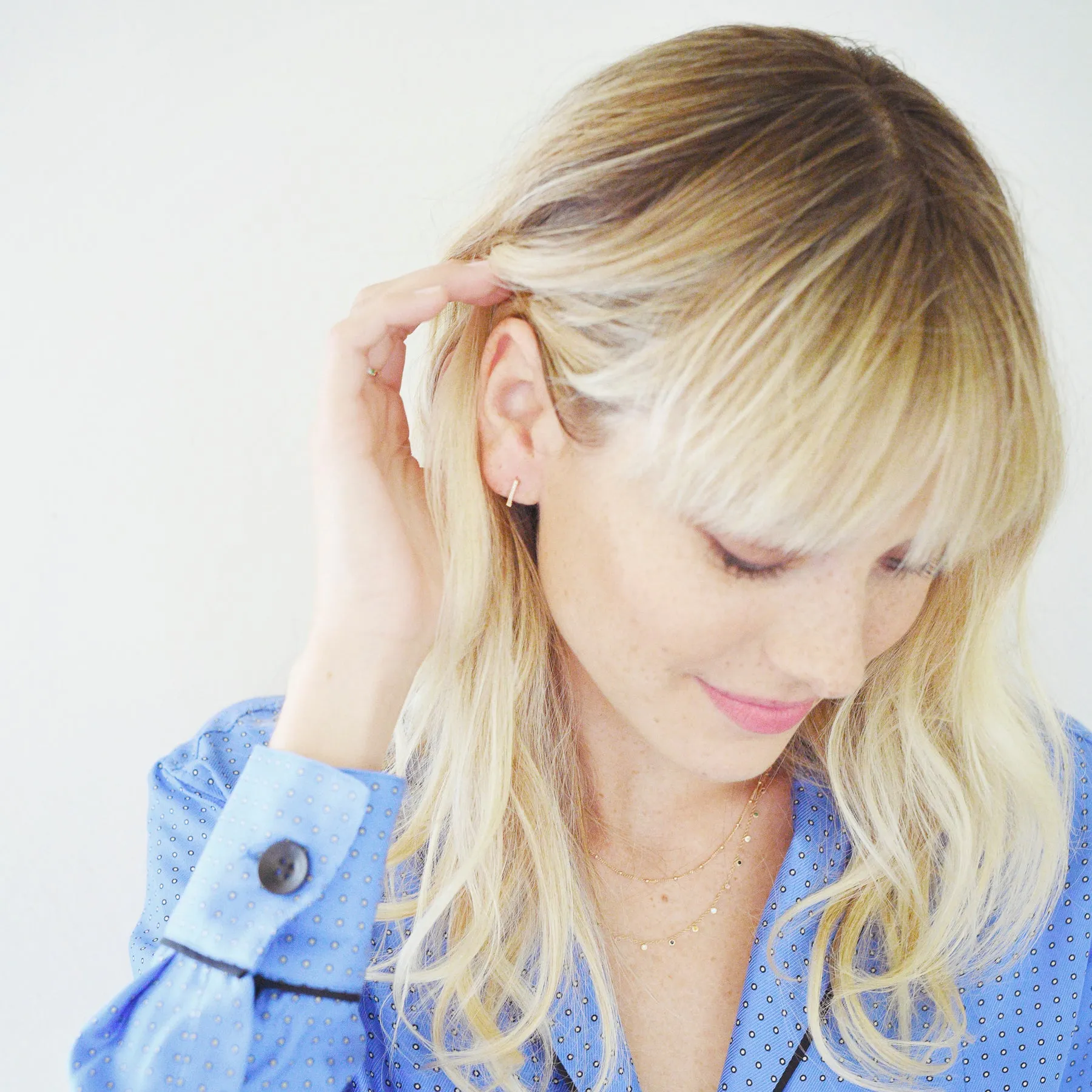 Rose Gold Pavé Huggies sold by Ariel Gordon Jewelry product image thumbnail 4