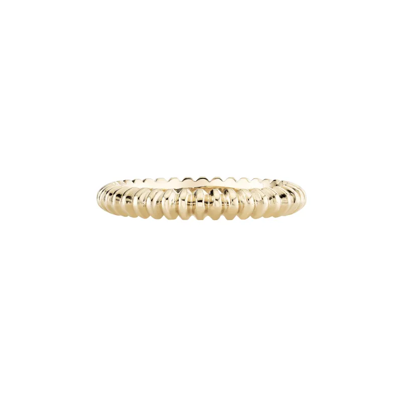 Ridged Knife Edge Eternity Ring sold by Ariel Gordon Jewelry