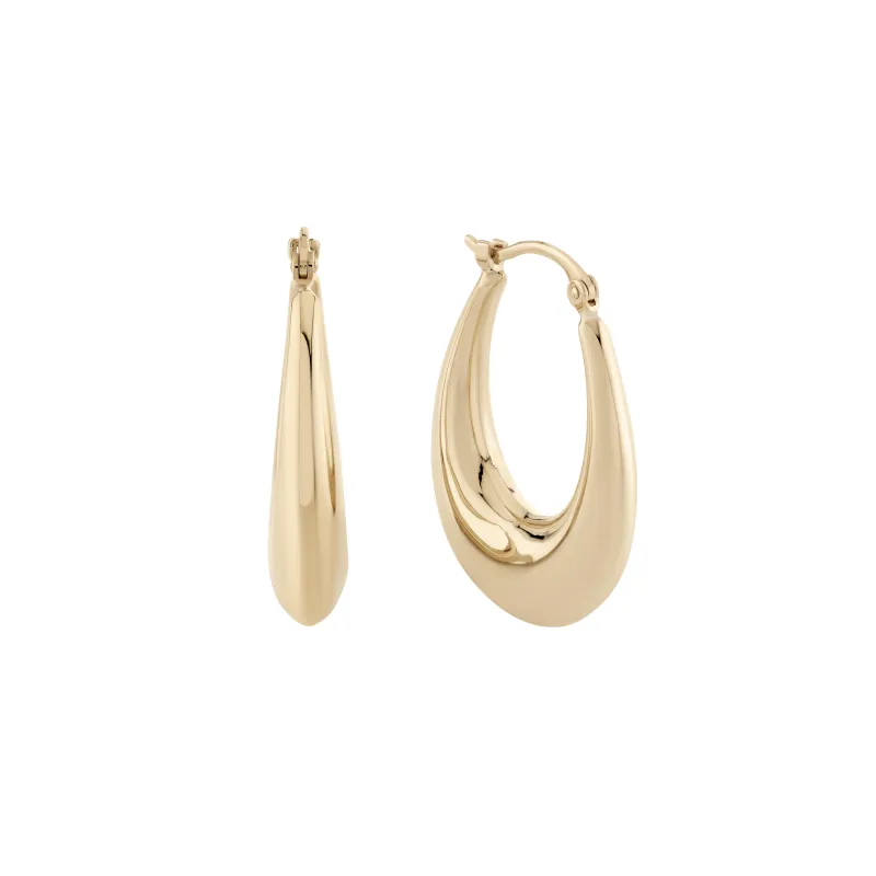 Helium Teardrop Hoops sold by Ariel Gordon Jewelry