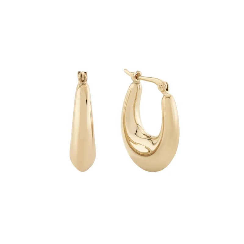 Junior Helium Teardrop Hoops sold by Ariel Gordon Jewelry