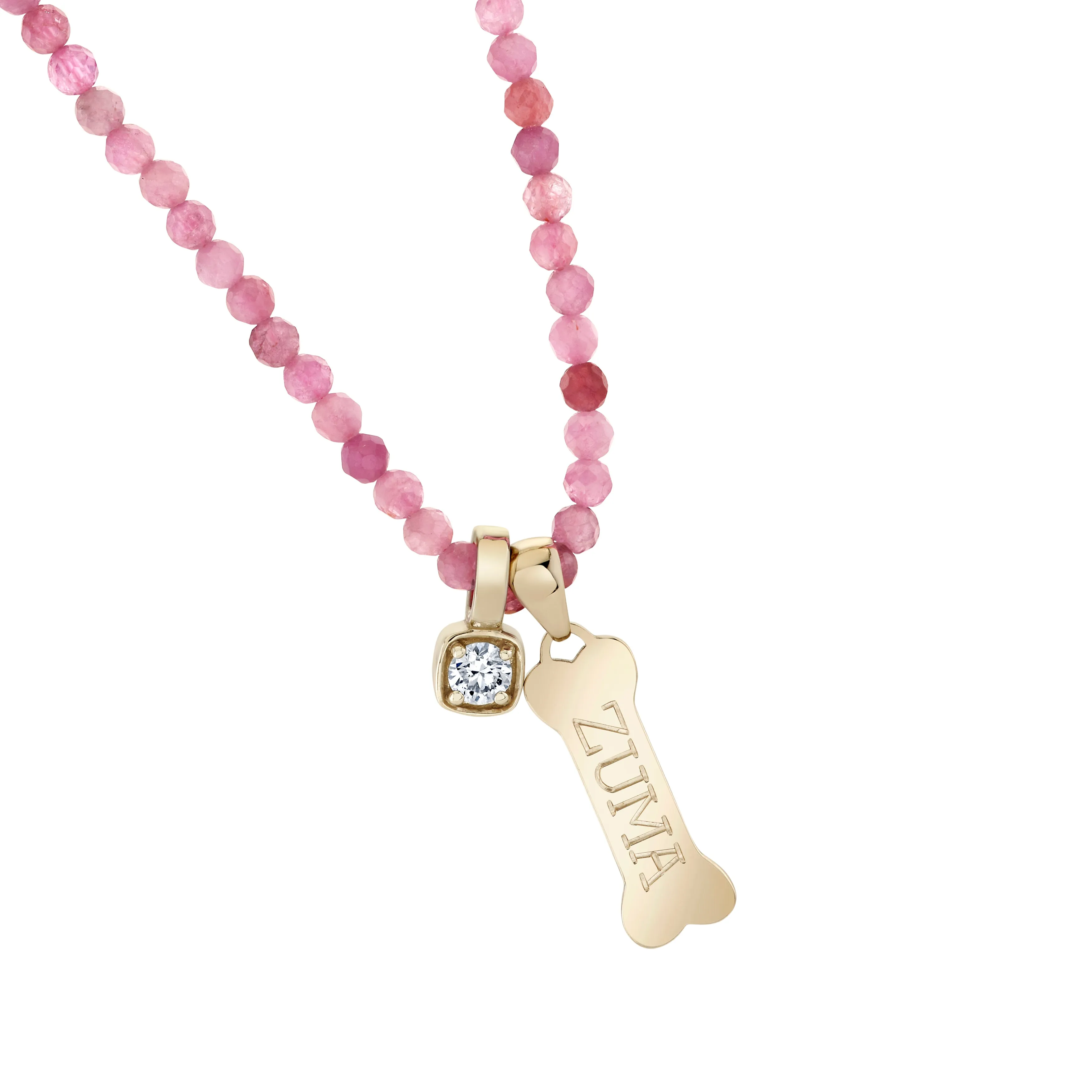 Petite Pink Tourmaline Beaded Necklace sold by Ariel Gordon Jewelry product image thumbnail 4