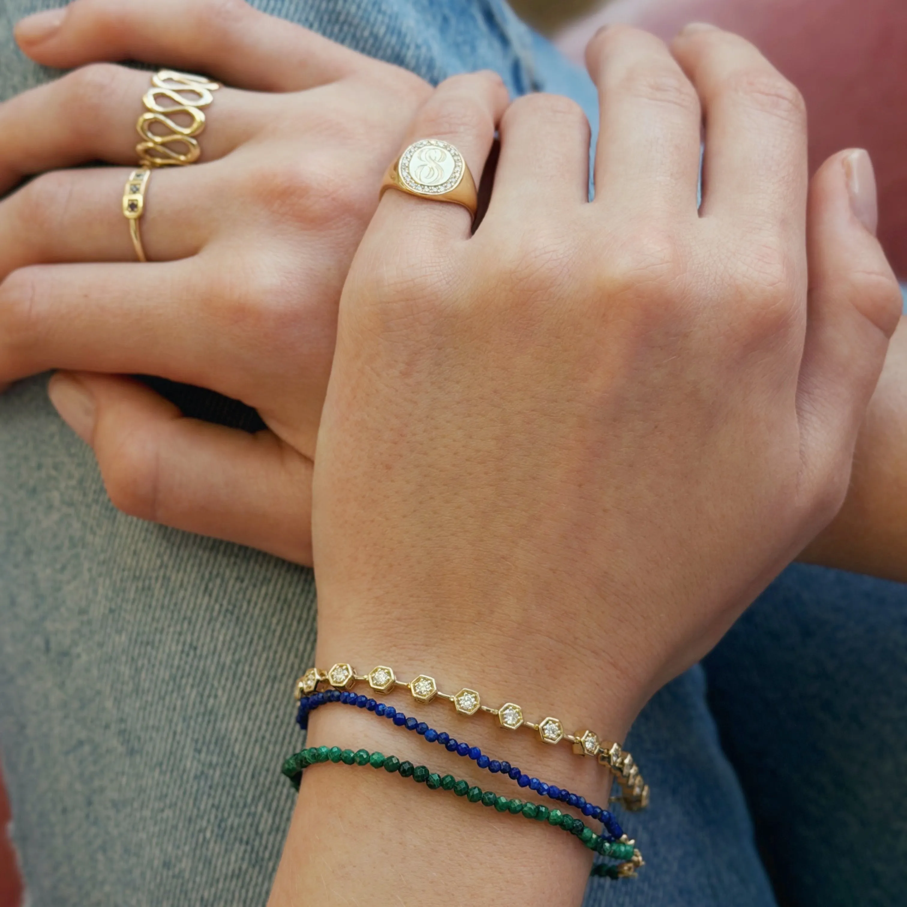 Petite Malachite Beaded Bracelet sold by Ariel Gordon Jewelry product image thumbnail 3