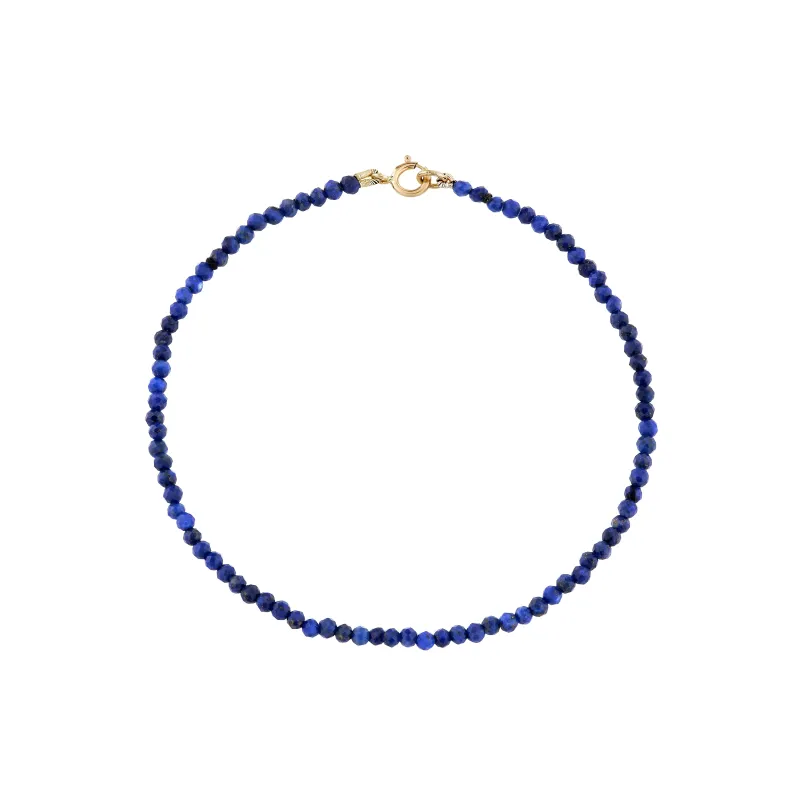 Petite Lapis Beaded Bracelet sold by Ariel Gordon Jewelry