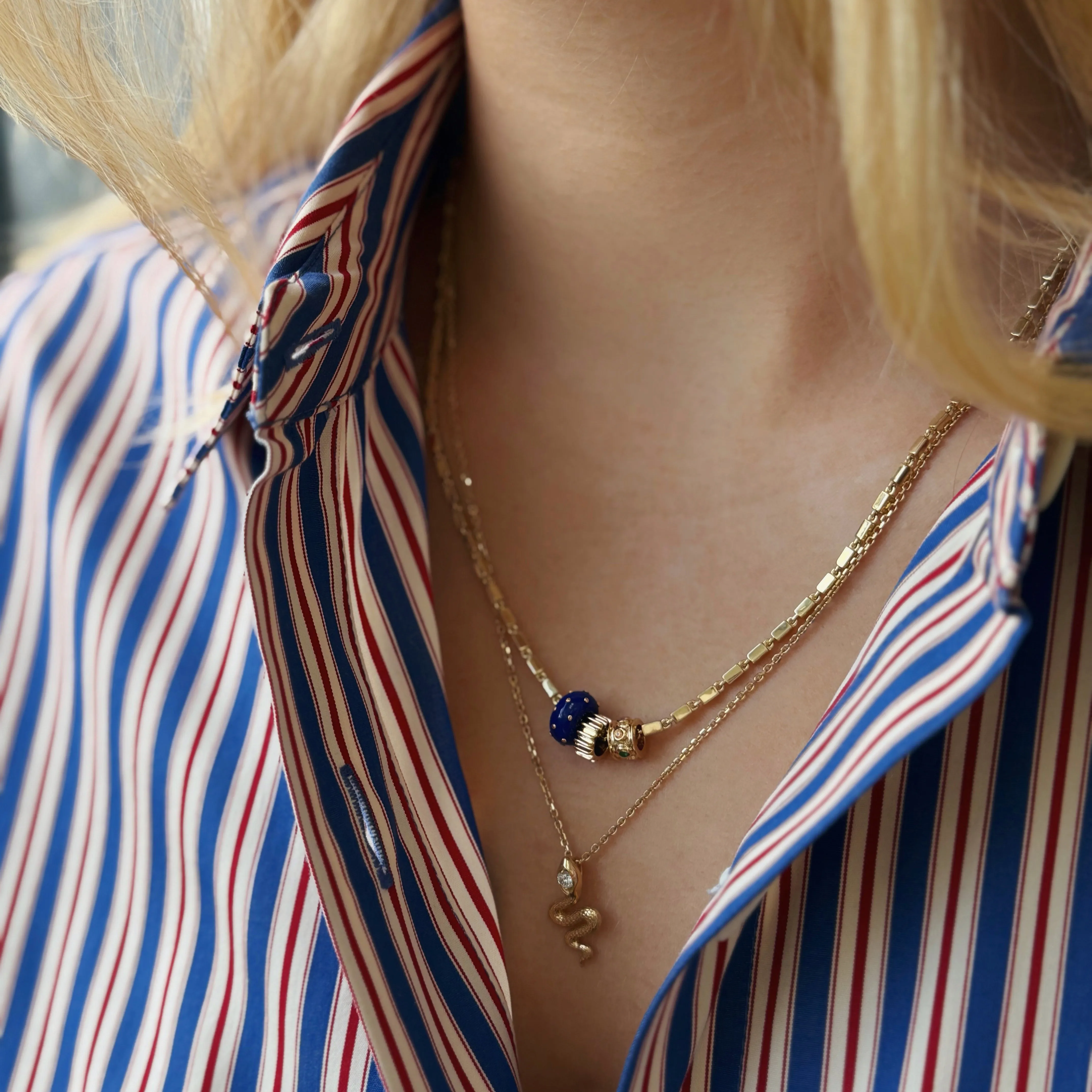 Gold Bar Necklace sold by Ariel Gordon Jewelry product image thumbnail 3