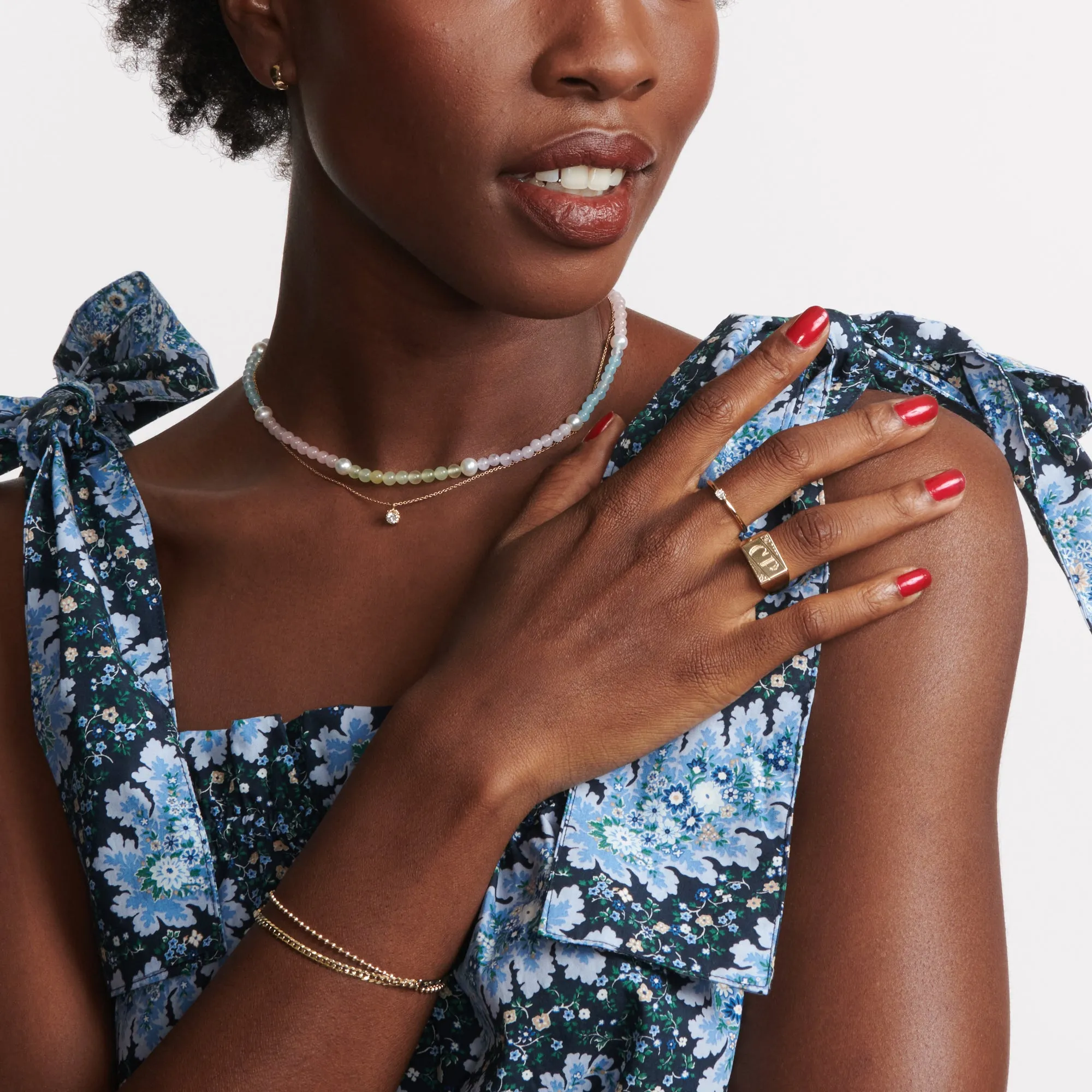 Teensy Oval Diamond Ring sold by Ariel Gordon Jewelry product image thumbnail 2