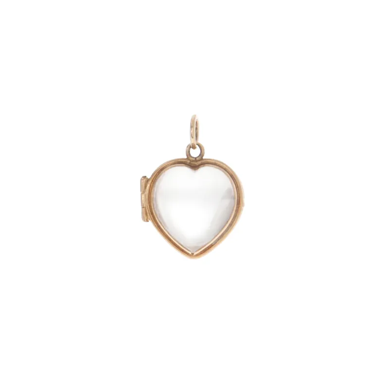 Victorian Crystal Heart Locket sold by Ariel Gordon Jewelry