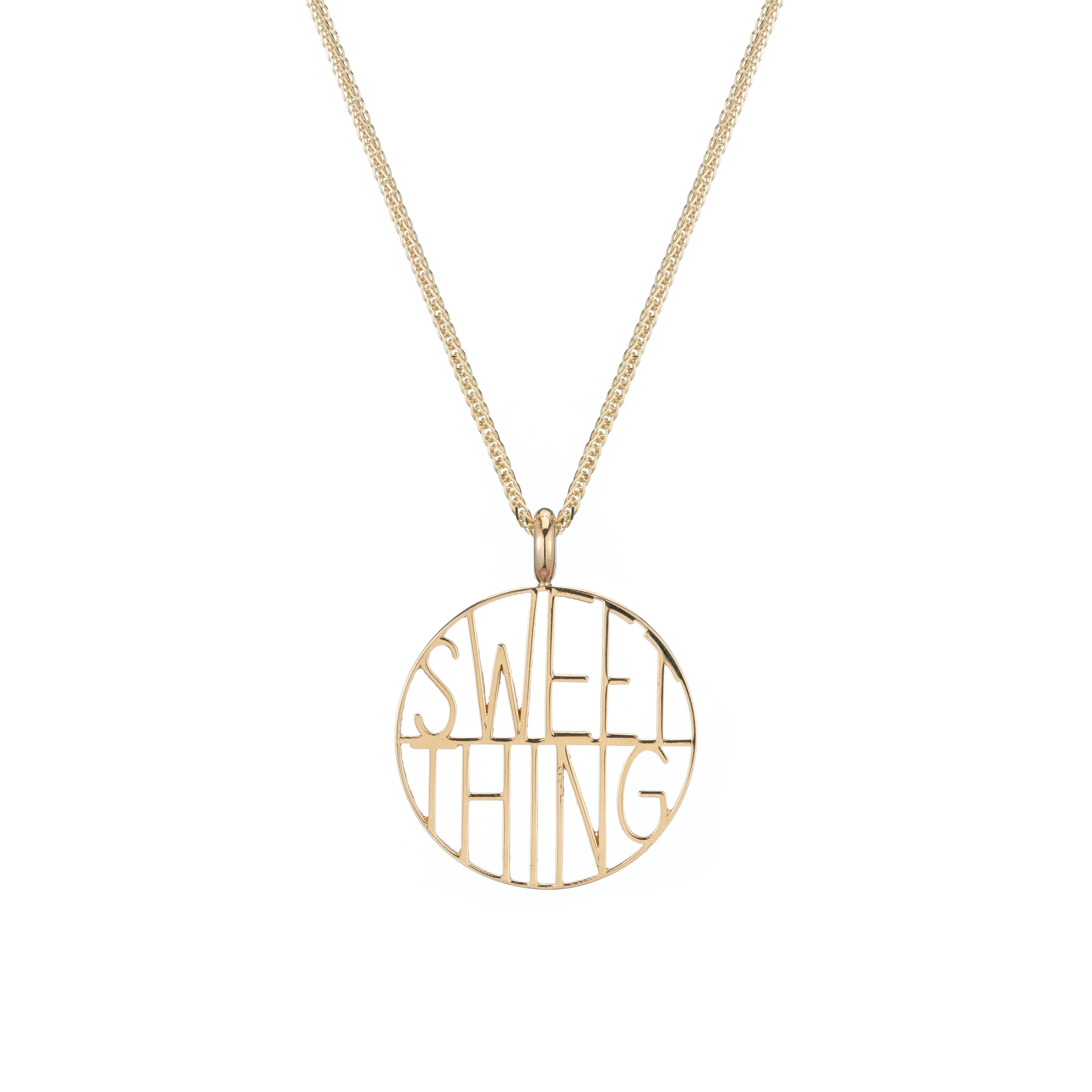 Sweet Thing Token Pendant sold by Ariel Gordon Jewelry