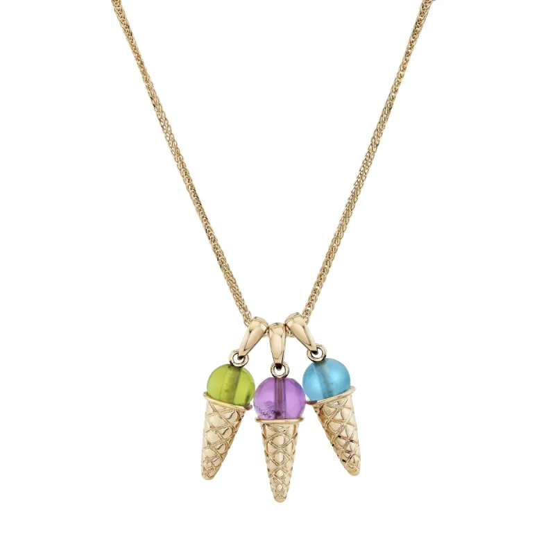Birthstone Ice Cream Charm sold by Ariel Gordon Jewelry
