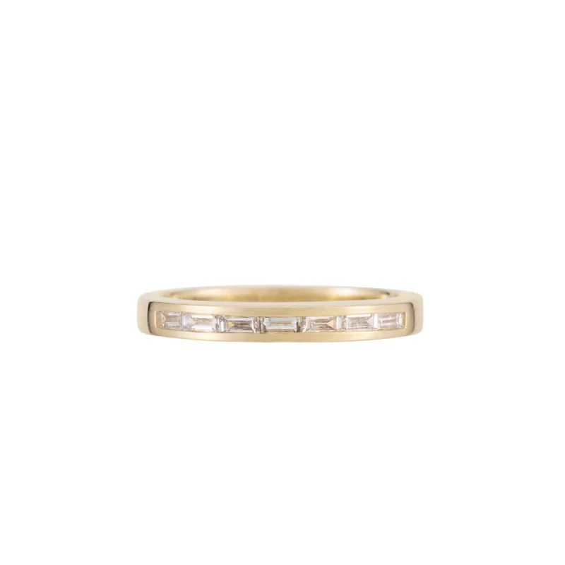 Baguette Diamond Stacking Ring sold by Ariel Gordon Jewelry