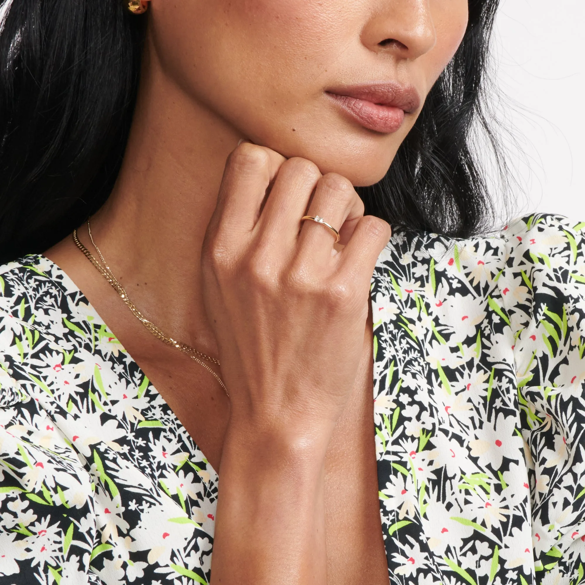 Teensy Emerald Cut Diamond Ring sold by Ariel Gordon Jewelry product image thumbnail 2