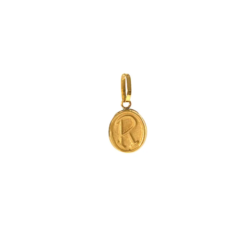18k R Charm sold by Ariel Gordon Jewelry