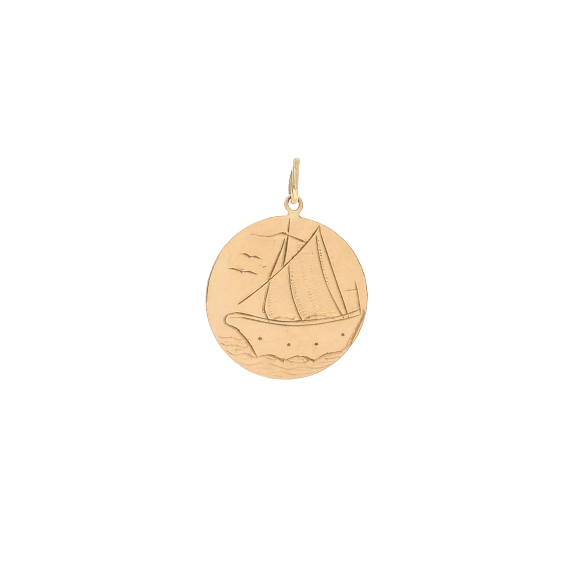 Engraved Sailboat Charm sold by Ariel Gordon Jewelry