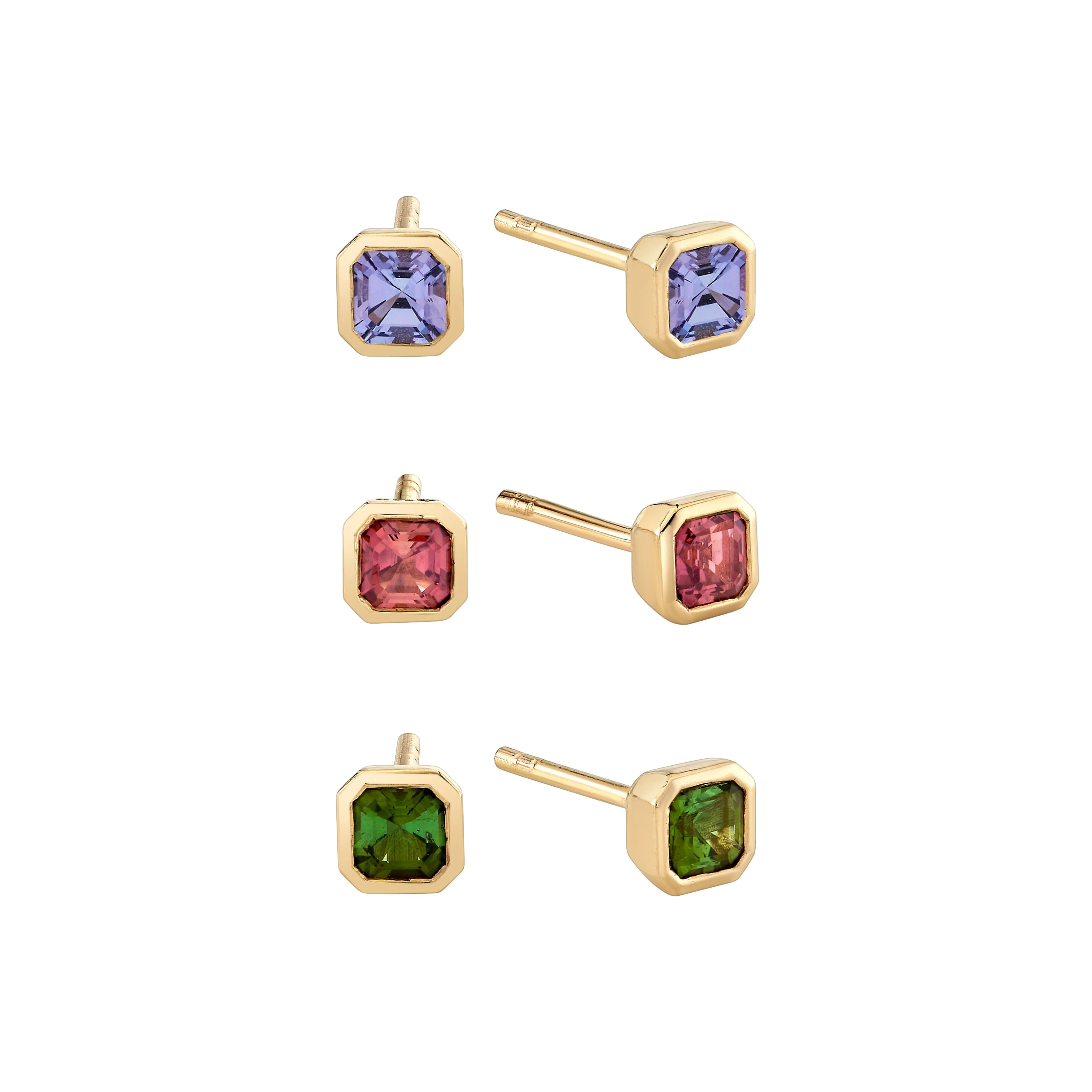 Petite Dahlia Asscher Studs sold by Ariel Gordon Jewelry product image thumbnail 2