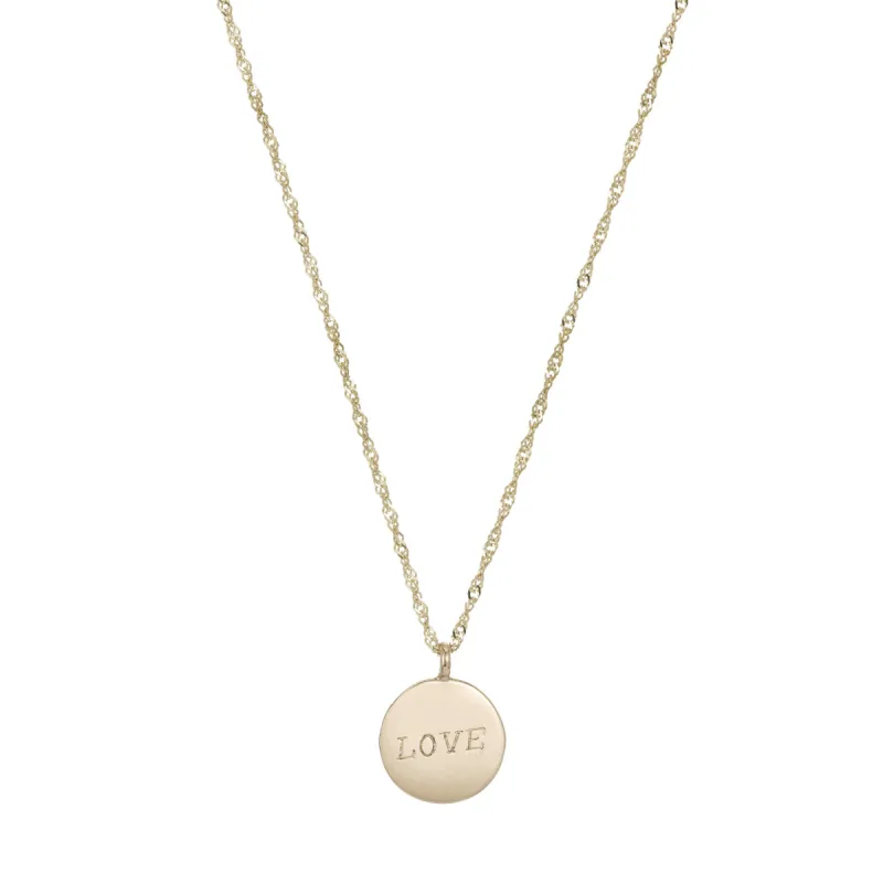 Demi Medallion Signet Necklace sold by Ariel Gordon Jewelry