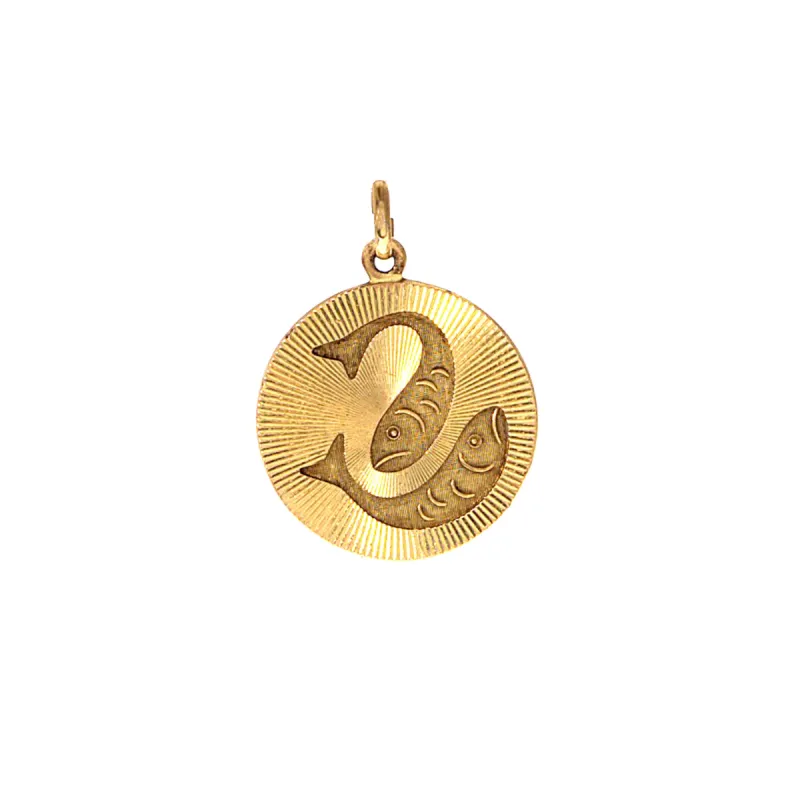 9k Pisces Charm sold by Ariel Gordon Jewelry