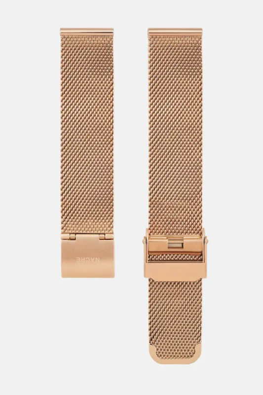 Strap - Mesh - Rose Gold sold by Nacre Watches