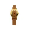 Mini Lune - Gold - Saddle Leather sold by Nacre Watches