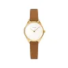 Mini Lune - Gold - Saddle Leather sold by Nacre Watches