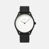 Lune - Matte Black - Matte Black Mesh sold by Nacre Watches