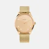 Lune 8 - Rose Gold - Gold Mesh sold by Nacre Watches