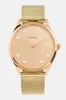 Lune 8 - Rose Gold - Gold Mesh sold by Nacre Watches