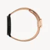 Lune 8 - Matte Black - Rose Gold Mesh sold by Nacre Watches