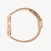 Lune 8 - Rose Gold and White - Rose Gold Mesh sold by Nacre Watches