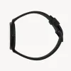 Lune - Matte Black - Black Leather sold by Nacre Watches