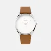 Lune - Stainless Steel - Saddle Leather sold by Nacre Watches