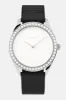 Lune 48 - Stainless Steel - Matte Black Mesh sold by Nacre Watches