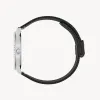 Lune 48 - Stainless Steel - Matte Black Mesh sold by Nacre Watches
